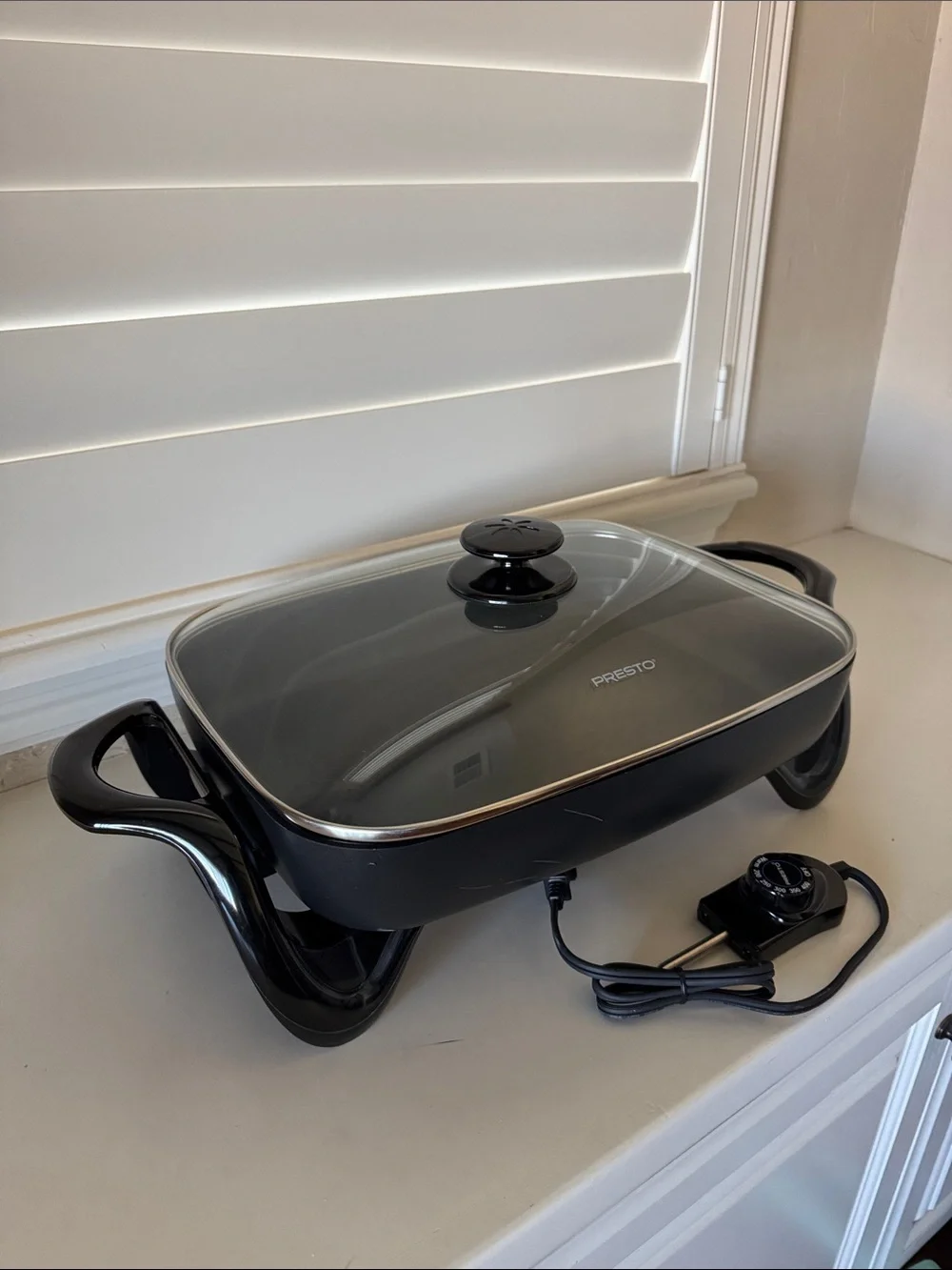 Presto Electric Skillet with Glass Lid - Black